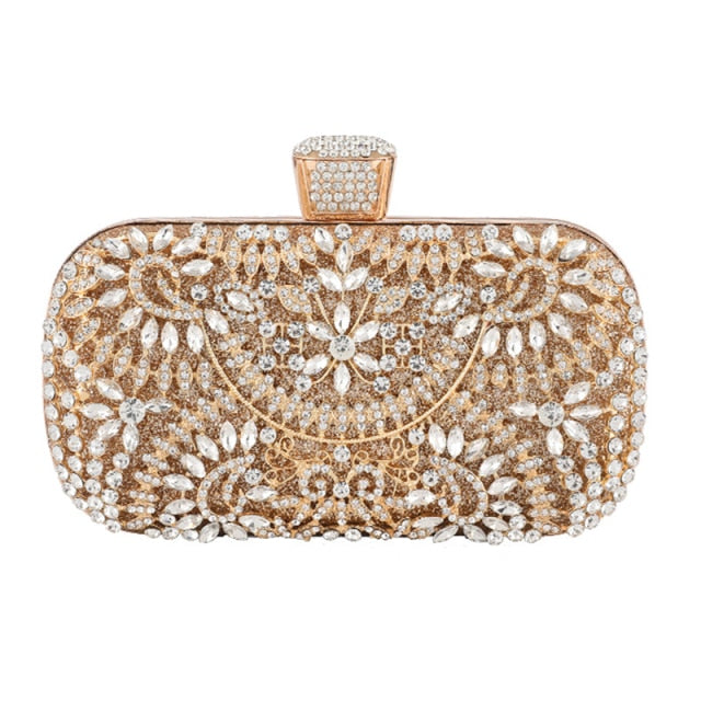 Diamond Wedding Clutch Purse Luxury Women Handbag Design Party Shoulder Bag