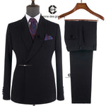Load image into Gallery viewer, Cenne Des Graoom Men Metal Side Release Buckle 2 Pieces Set High Quality Suit
