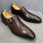 Load image into Gallery viewer, Luxury Men&#39;s Italian Leather Hand-polished Pointed Toe Lace-up Shoes

