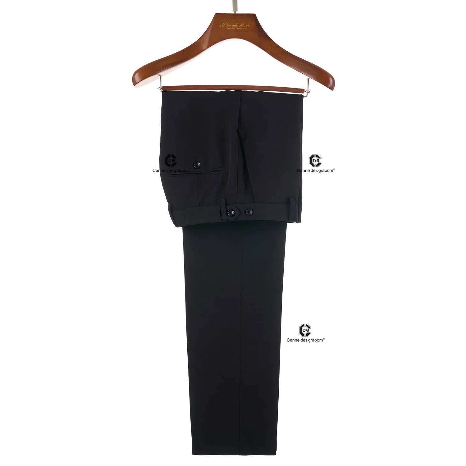 Cenne Des Graoom Men Metal Side Release Buckle 2 Pieces Set High Quality Suit