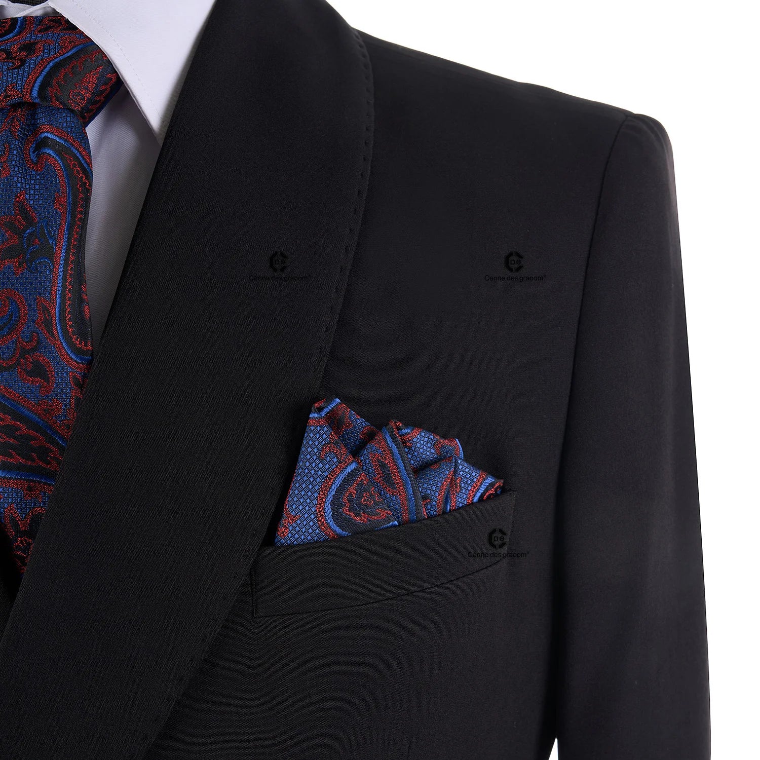 Cenne Des Graoom Men Metal Side Release Buckle 2 Pieces Set High Quality Suit