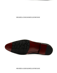 Luxury Handmade Slip-On Genuine Leather Flat Original Brand Men's Oxford Shoes