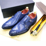 Load image into Gallery viewer, Luxury Men&#39;s Italian Leather Hand-polished Pointed Toe Lace-up Shoes
