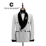 Load image into Gallery viewer, Cenne Des Graoom Men&#39;s Suit Tuxedo 2 Pieces Double-Breasted Shawl Lapel
