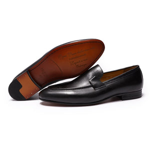 Designer Fashion Men's Loafers Leather Handmade Casual Business Dress Shoes