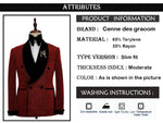 Load image into Gallery viewer, Cenne Des Graoom Men&#39;s Suit Tuxedo 2 Pieces Double-Breasted Shawl Lapel
