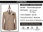 Load image into Gallery viewer, Cenne Des Graoom Men&#39;s Plaid Double-Breasted Two-Piece Suit
