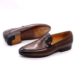 Cargar imagen en el visor de la galería, Men&#39;s Loafers Leather Shoes Genuine Leather Elegant Dress Shoes
