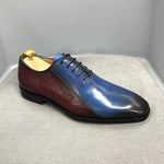 Load image into Gallery viewer, Luxury Men&#39;s Italian Leather Hand-polished Pointed Toe Lace-up Shoes
