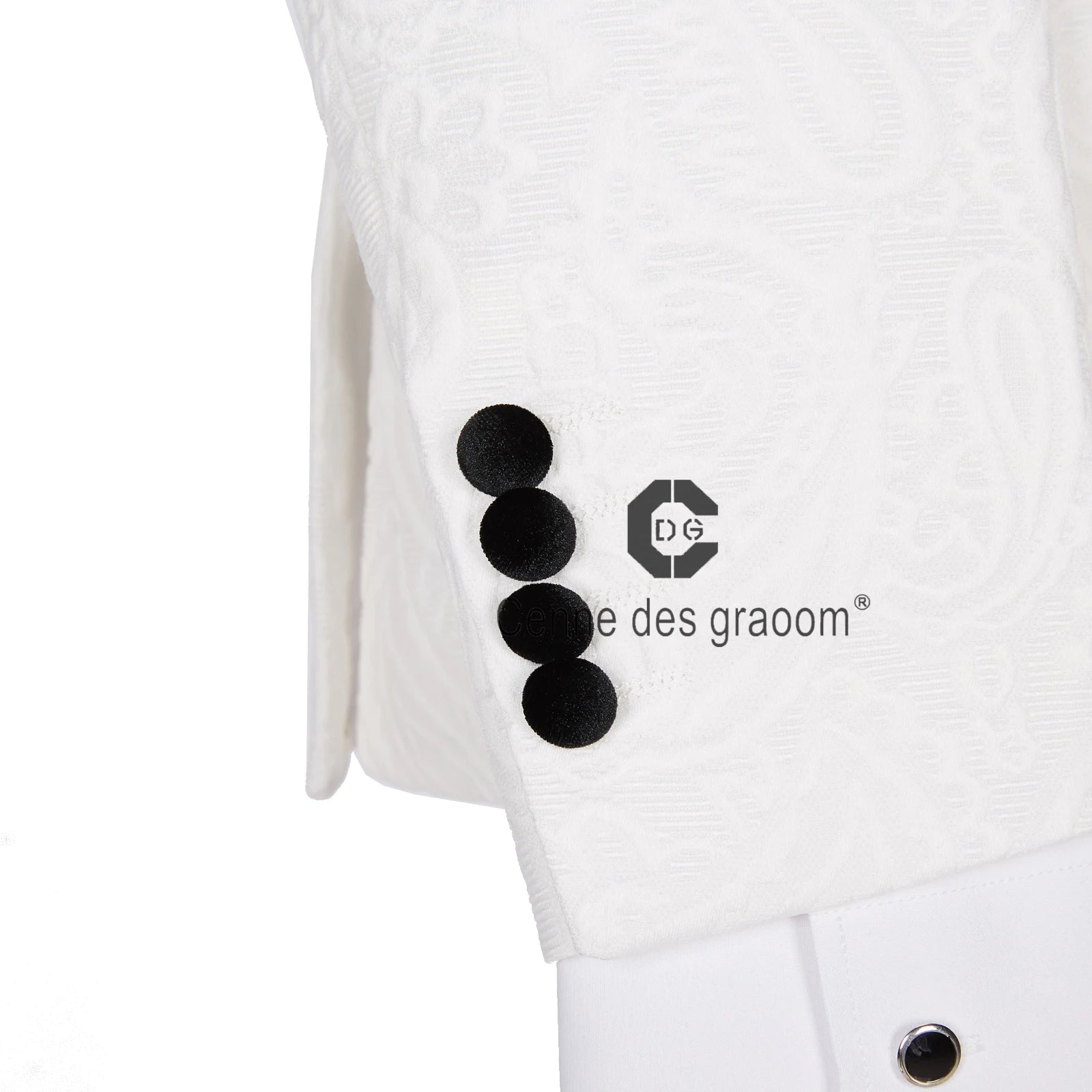 Cenne Des Graoom Men Suits Tailor-Made Tuxedo 4 Pieces Blazer