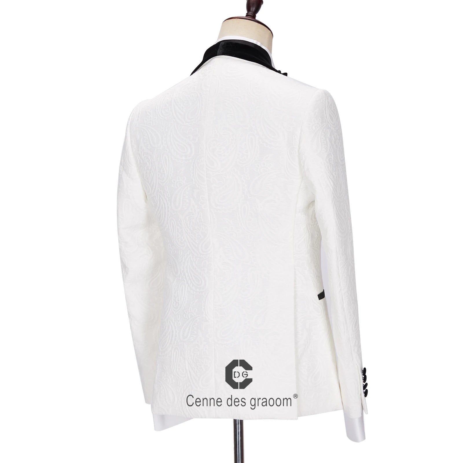 Cenne Des Graoom Men Suits Tailor-Made Tuxedo 4 Pieces Blazer