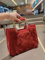 Load image into Gallery viewer, Women&#39;s Handbag Luxury Fashion Real Rabbit Hair Single Shoulder Bag
