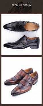 Load image into Gallery viewer, Brogues, zapatos de vestir, hombre, monk strap, footwear
