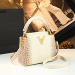 Load image into Gallery viewer, Crocodile Pattern Leather Women&#39;s Handbags
