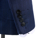 Load image into Gallery viewer, Cenne Des Graoom Striped Double-Breasted Men&#39;s Suits With Patch Pocket

