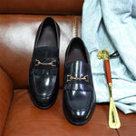 Load image into Gallery viewer, Italian Luxury Men&#39;s Metal Buttons Handmade Shoe
