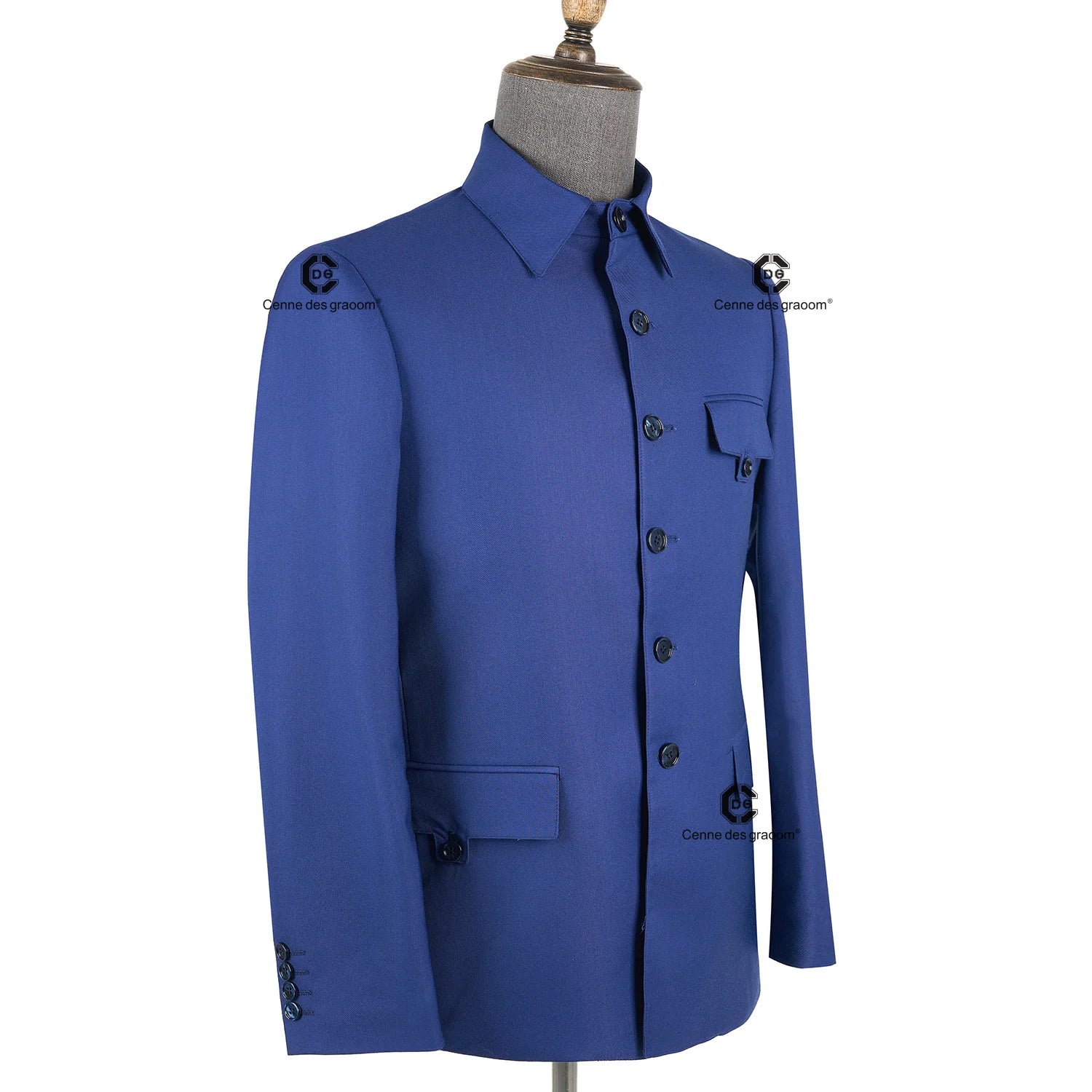 Cenne Des Graoom Men's Suits Square Collar Tailor-Made