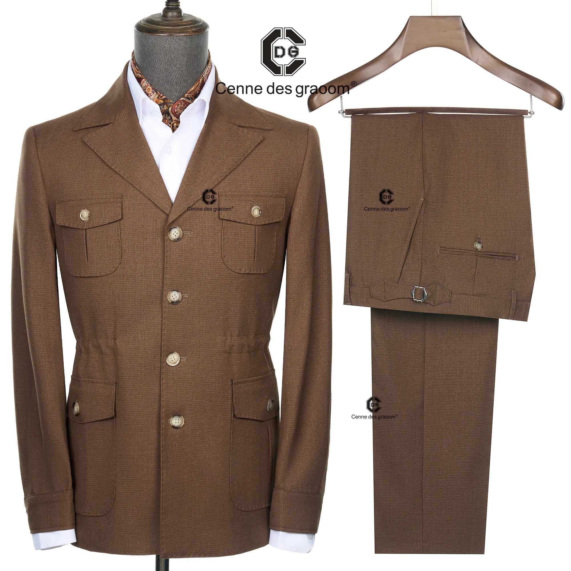 Cenne Des Graoom Vintage Hunting Outfits for Men