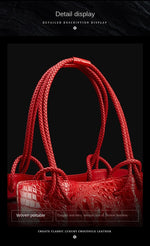 Load image into Gallery viewer, Luxury Genuine Leather Women&#39;s Bag Crocodile Pattern
