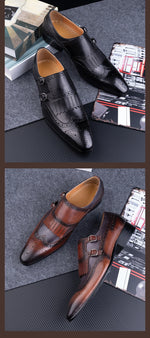 Load image into Gallery viewer, Brogues, zapatos de vestir, hombre, monk strap, footwear
