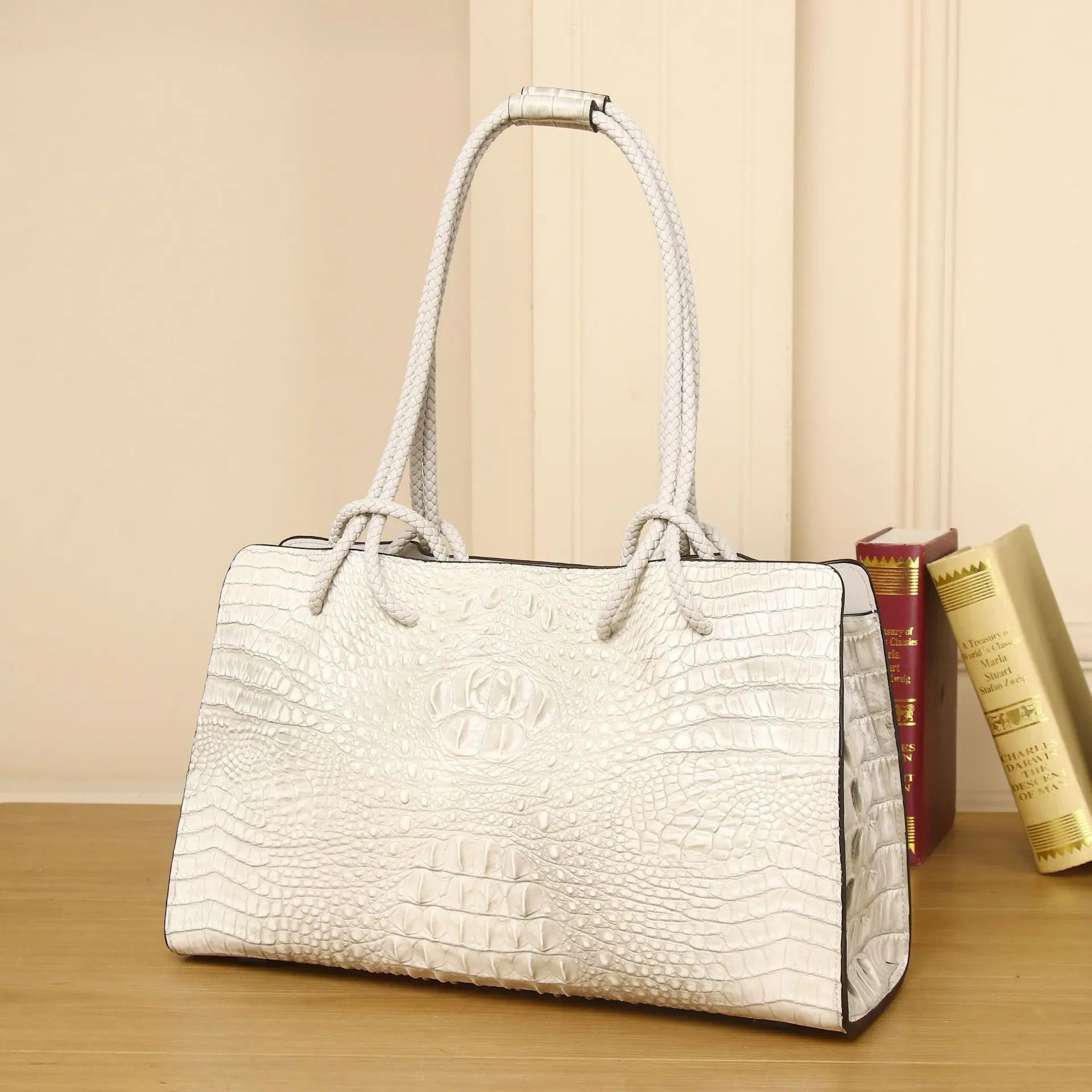 Luxury Genuine Leather Women's Bag Crocodile Pattern