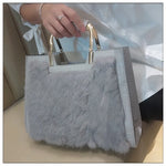 Load image into Gallery viewer, Women&#39;s Handbag Luxury Fashion Real Rabbit Hair Single Shoulder Bag
