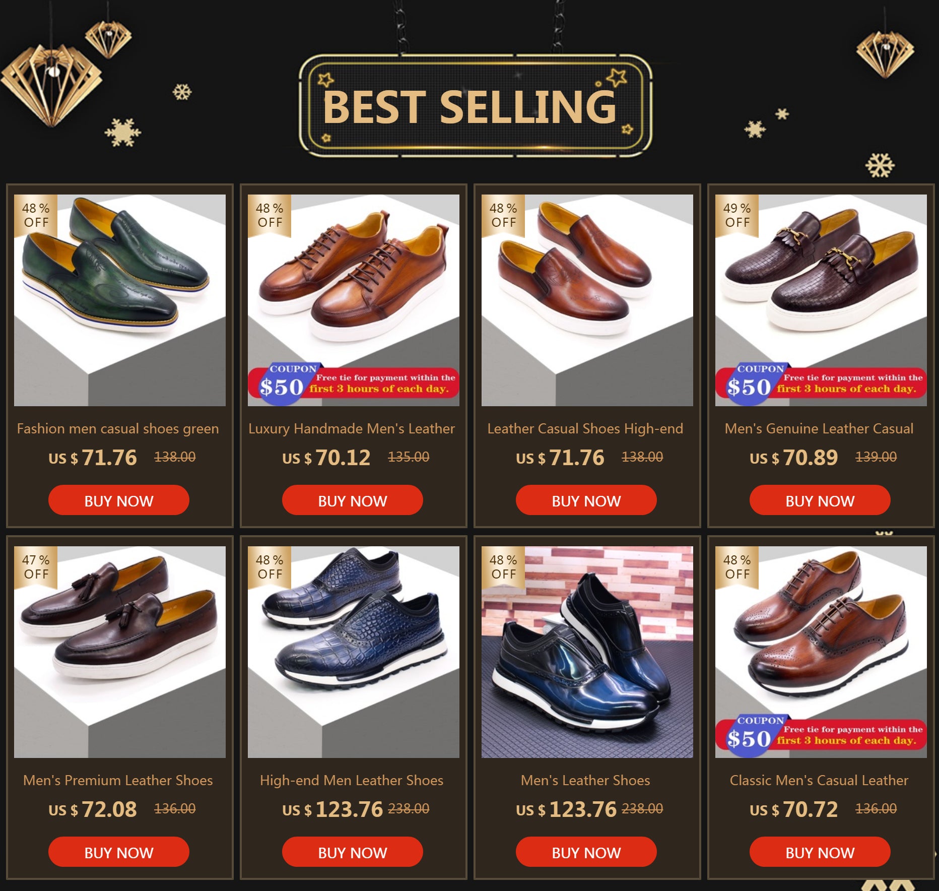 Italian Luxury Men's Metal Buttons Handmade Shoe