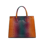 Load image into Gallery viewer, 3 Pcs Crocodile Pattern Handbag &amp; Purses Set
