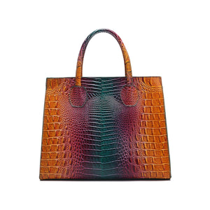 3 Pcs Crocodile Pattern Handbag & Purses Set
