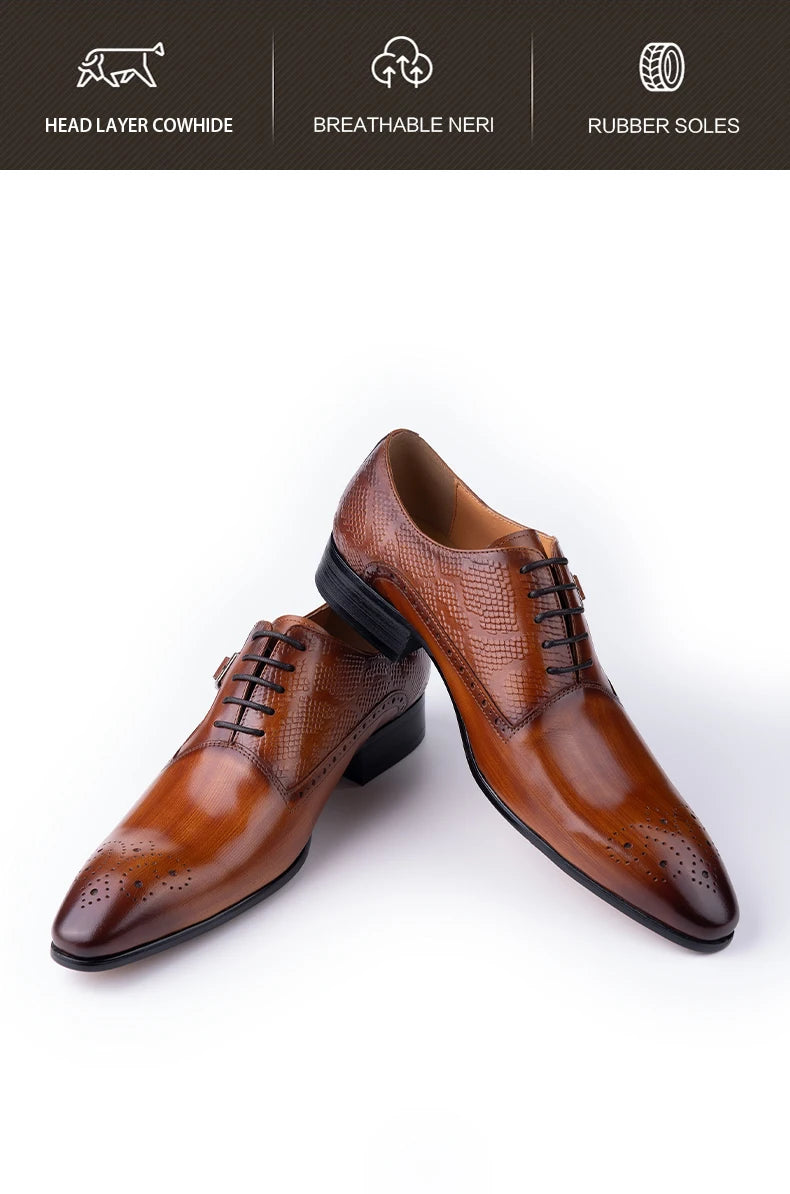 Italy Designer Leather Shoe Genuine Oxford New Style