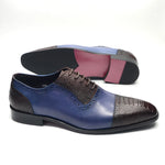 Load image into Gallery viewer, Luxury Men&#39;s Brogue Formal Round Toe Mixed-Colors Oxford Dress Shoes
