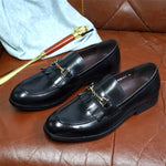 Load image into Gallery viewer, Italian Luxury Men&#39;s Metal Buttons Handmade Shoe
