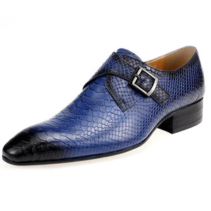 British Buckle Retro Formal Loafers Classic Slip-on Men's Shoes