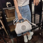 Load image into Gallery viewer, Diamonds Women&#39;s  Leather clip Rhinestone Bag

