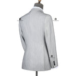 Load image into Gallery viewer, Cenne Des Graoom Striped Double-Breasted Men&#39;s Suits With Patch Pocket

