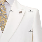Load image into Gallery viewer, Cenne Des Graoom Chinese Knot Button Peak Lapel 2-Piece Set Suit
