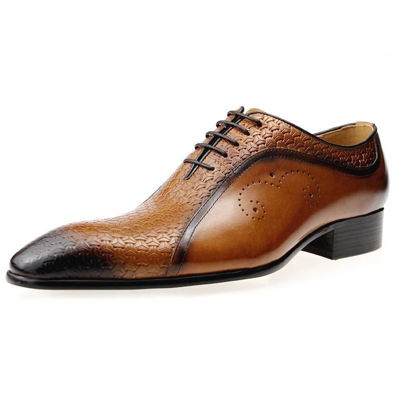 British Buckle Retro Formal Loafers Classic Slip-on Men's Shoes