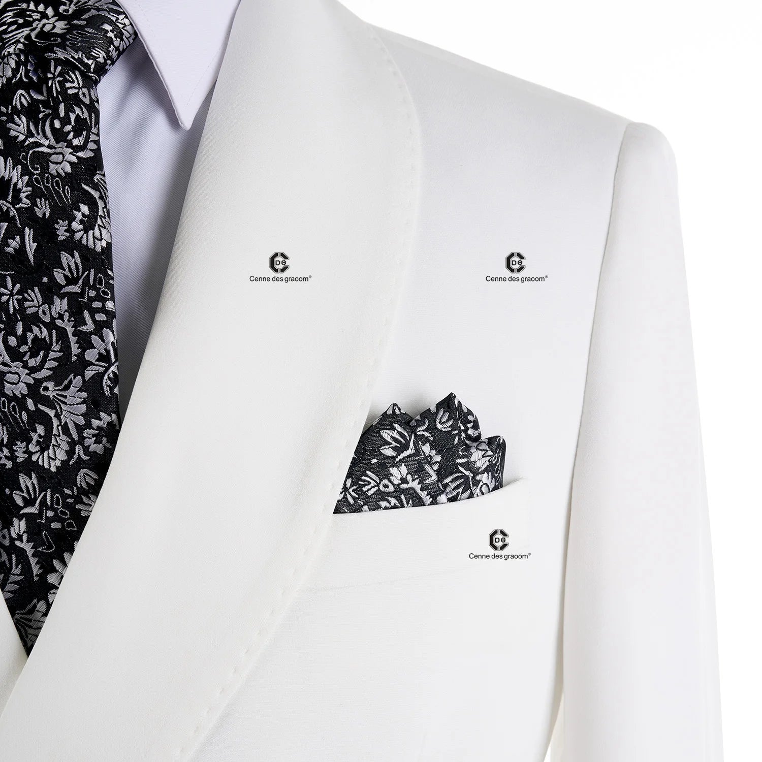Cenne Des Graoom Men's Metal Side Release Buckle Tuxedo