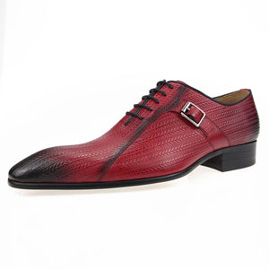 Genuine Leather Brock Shoes Lace Up for Men