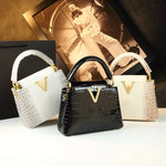 Load image into Gallery viewer, Crocodile Pattern Leather Women&#39;s Handbags
