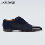 Load image into Gallery viewer, Leather Suede Oxford Men Elegant Lace-Up Dress Shoes
