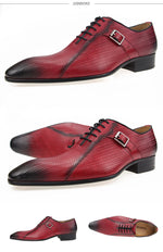 Load image into Gallery viewer, Genuine Leather Brock Shoes Lace Up for Men
