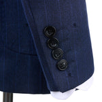 Load image into Gallery viewer, Cenne Des Graoom Striped Double-Breasted Men&#39;s Suits With Patch Pocket

