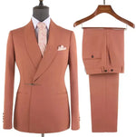 Load image into Gallery viewer, Fashion Coral Men&#39;s Suits High-Quality Elegant Metal Side Release Buckle 2-Piece Set

