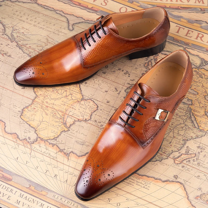 Italy Designer Leather Shoe Genuine Oxford New Style