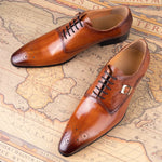 Load image into Gallery viewer, Italy Designer Leather Shoe Genuine Oxford New Style
