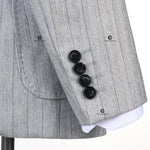 Load image into Gallery viewer, Cenne Des Graoom Striped Double-Breasted Men&#39;s Suits With Patch Pocket
