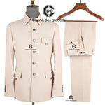 Load image into Gallery viewer, Cenne Des Graoom Men&#39;s Suits Square Collar Tailor-Made

