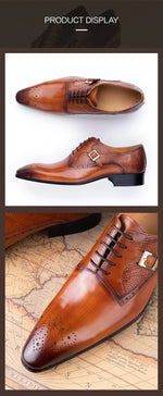 Load image into Gallery viewer, Italy Designer Leather Shoe Genuine Oxford New Style
