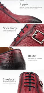 Load image into Gallery viewer, Genuine Leather Brock Shoes Lace Up for Men

